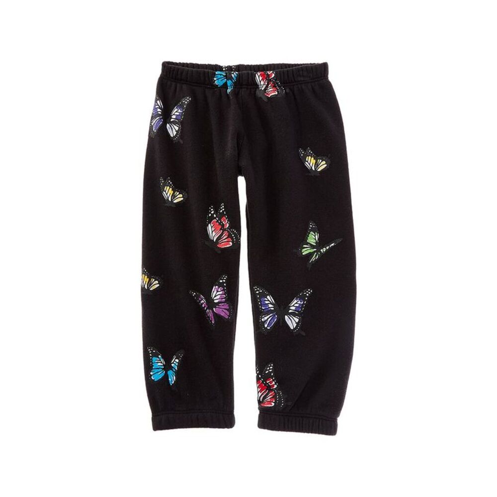 Chaser Girls  Fleece Slim Slouchy Pant, Black